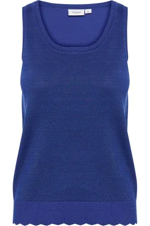 Saint Tropez Sleeveless Tops, female, , XS, Shimmer Tank Top Surf