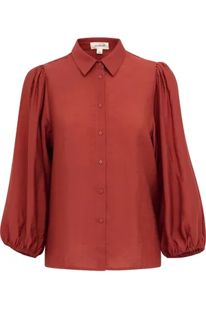 Soaked in Luxury Shirts, female, , L, Feminine Shirt with Puff Sleeves