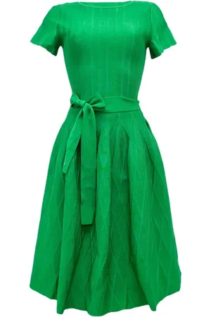 Carolina Herrera Short Dresses, female, , XS, Jacquard Dress with Belt