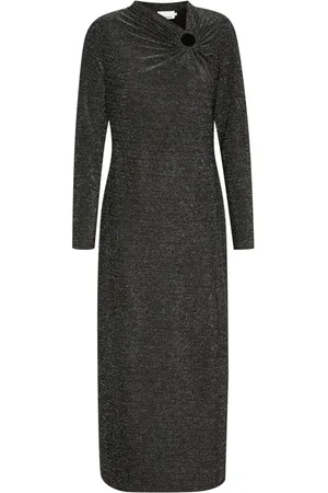 Karen by Simonsen Midi Dresses, female, , XS, Meteorite Dress with Smart Neckline