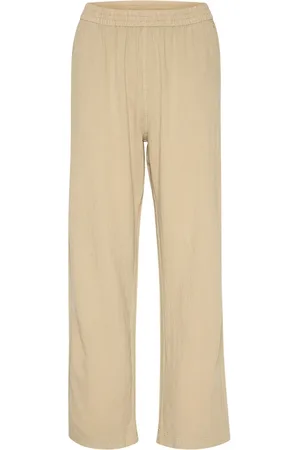 Kaffe Wide Trousers, female, , 2XL, Wide Trousers Classic Sand