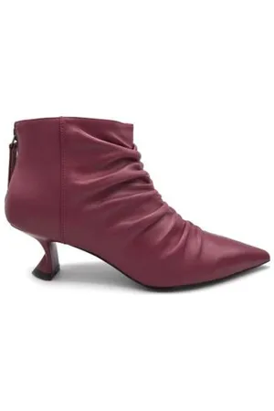 Jeannot Ruby Leather Ankle Boots with Zip