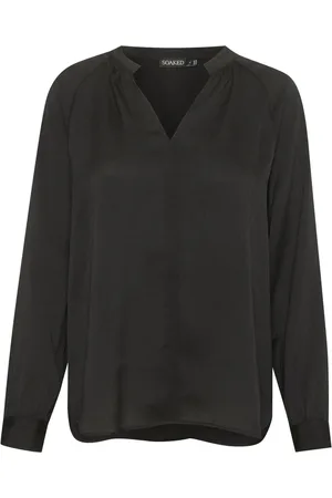 Soaked in Luxury Blouses, female, , 2XL, Elegant Blouse with V-Neck