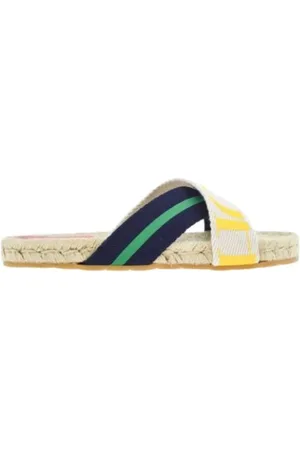 Carolina Herrera Striped Grosgrain Shopping Espadrilles