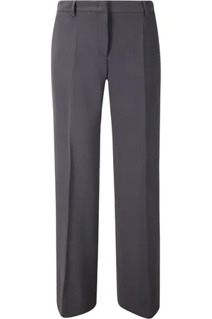 ALBERTO BIANI Wide Leg Trousers with Pressed Crease