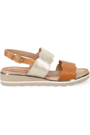SANGIORGIO Flat Sandals, female, , 4 UK, Leather Sandals