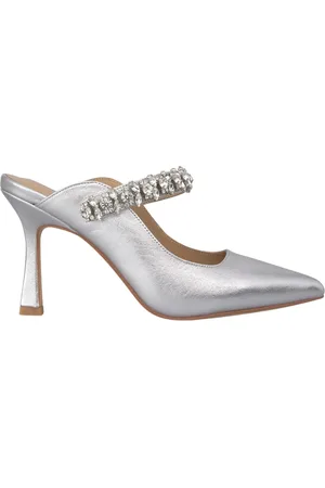 Alma en Pena Heeled Mules, female, , 7 UK, Stylish Heeled Mules with Rhinestone Detail