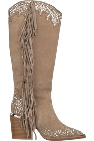 Alma en Pena Cowboy Boots, female, , 6 UK, Embellished Block Heel Boot