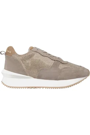 Alma en Pena Sparkling Leather Sneaker with Platform Sole