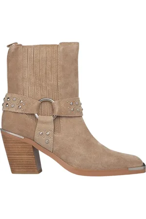 Alma en Pena Cowboy Boots, female, , 3 UK, Studded Square Toe Ankle Boot