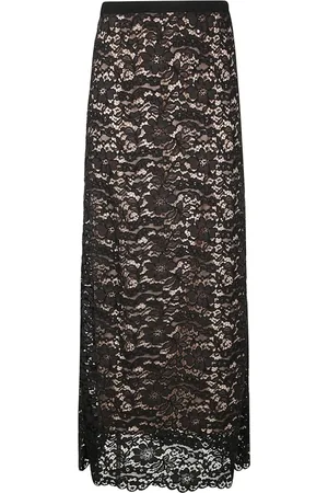 P.A.R.O.S.H. Maxi Skirts, female, , S, Lace Skirt with Contrasting Slip