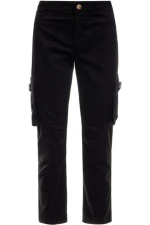 Twin-Set Cargo Jeans with Diamond Flower Pockets