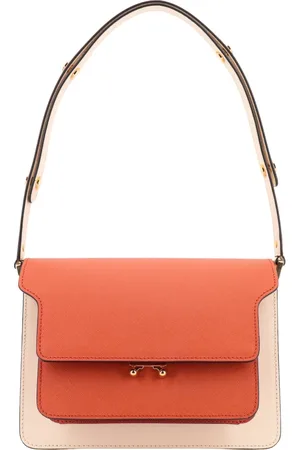 Marni Shoulder Bags, female, , ONE SIZE, Fashionable Leather Shoulder Bag with Bellows Detail