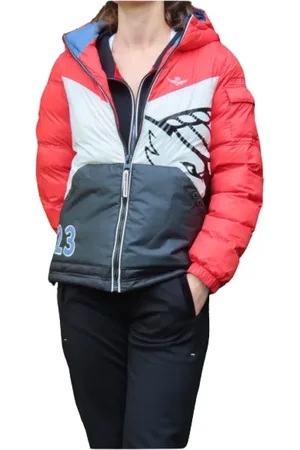 Aeronautica Militare Waterproof Color-Block Hooded Jacket