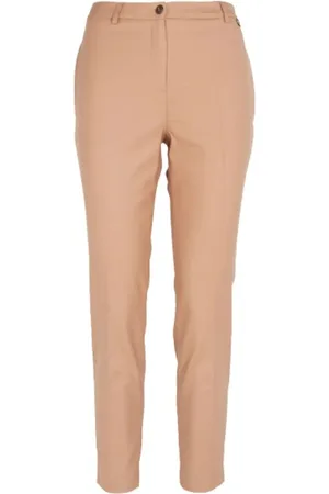 Twin-Set Chinos, female, , M, Refined Wool Blend Cigarette Trousers