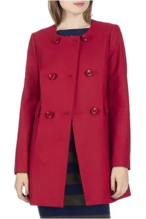 Liu Jo Romantic Wool Blend Trapeze Coat
