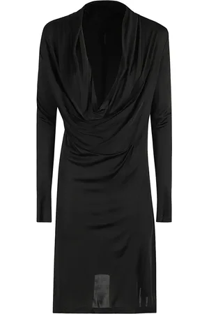 Helmut Lang Midi Dresses, female, , XS, Chic Cowl Neck Dress
