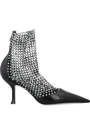 RENE CAOVILLA Heeled Boots, female, , 4 UK, Crystal Mesh Stiletto Heel Shoes