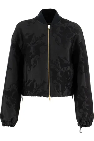 Fabiana Filippi Sophisticated Bomber Jacket with Jacquard Boucl Fabric