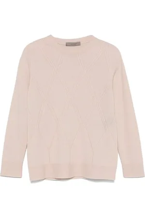 D.EXTERIOR Sweatshirts, female, , M, Diamond Argyle Knit Jumper