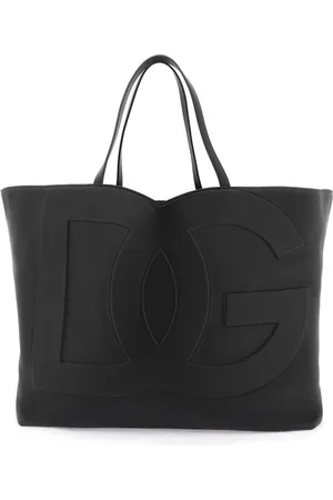 Dolce & Gabbana Quilted DG Logo Leather Shopping Bag