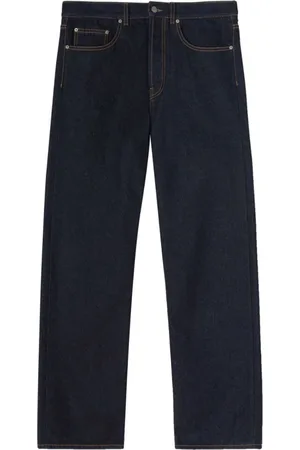 Palm Angels Straight Jeans, male, , W32, Denim Jeans with Classic Pockets