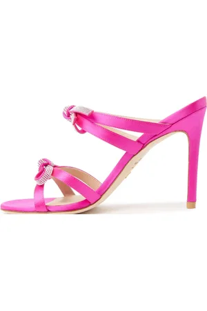 Stuart Weitzman High Heel Sandals, female, , 3 1/2 UK, SW BOW 100 Slide High Heel Sandals