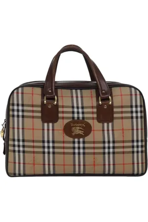 Burberry Pre-owned Weekend Bags, female, , ONE SIZE, Pre-owned Canvas travel-bags