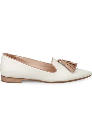 SANGIORGIO Loafers, female, , 6 UK, Elegant Cream Flat Shoes
