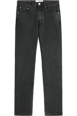 Ami Straight Jeans, male, , W31, Logo Patch Denim Jeans