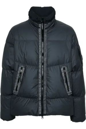 C.P. Company Blue Puffer Jacket Without Hood