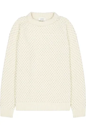 LANEUS Hotfix Embellished Wool Raglan Jumper