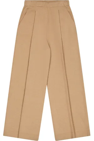 LANEUS Straight Leg Wool Cashmere Trousers