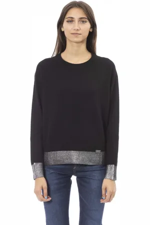 BALDININI Round-neck Knitwear, female, , M, Trendy Long Sleeve Knit Top