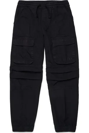 Diesel Trousers, female, , 6 Y, Cotton Cargo Trousers Straight Leg