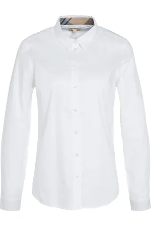 Barbour Shirts, female, , S, Elegant Oxford Cotton Shirt with Feminine Details