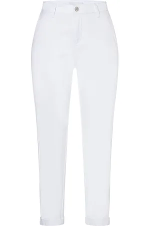 Mac Cropped Trousers, female, , M, Authentic Stretch Chino Trousers