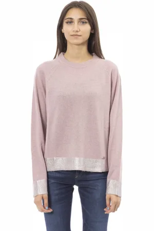 BALDININI Round-neck Knitwear, female, , M, Trendy Long Sleeve Knit Top