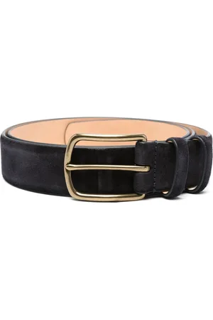 Officine creative Belts, male, , 105 CM, Suede Belt with OC Strip Design