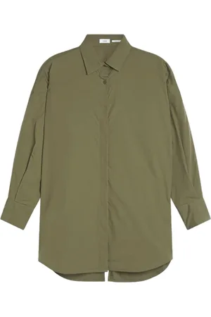Closed Shirts, female, , 2XS, A-line Poplin Blouse with Hidden Slit