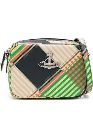 Vivienne Westwood Cross Body Bags, female, , ONE SIZE, Textured Multicolour Combat Tartan Shoulder Bag