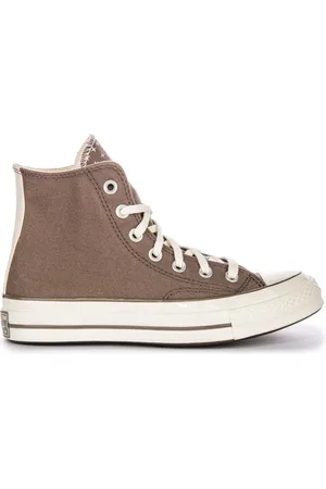 Converse Taupe Chuck 70 Hi Lace Trainers