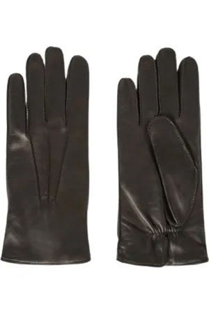 Loro Piana Gloves, unisex, , M, Lamb Leather Knitted Wool Gloves