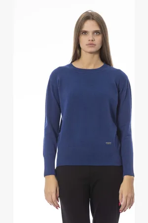 BALDININI Round-neck Knitwear, female, , XL, Long Sleeve Crewneck Monogram Jumper