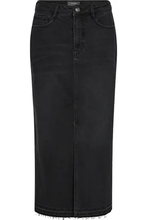 Mos Mosh Denim Skirts, female, , W31, Denim Skirt with Raw Edge