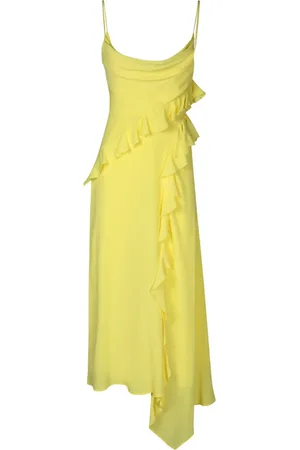 Msgm Ruffle Asymmetric Dress