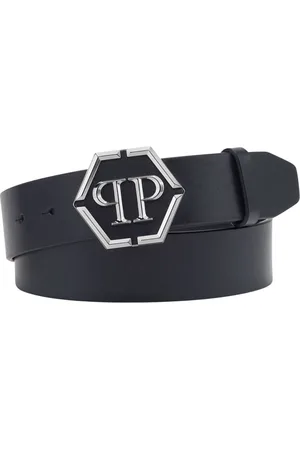 Philipp Plein Leather Belt with Unique Design