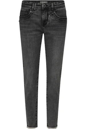Mos Mosh Slim-Fit Perla Jeans with Raw Edges