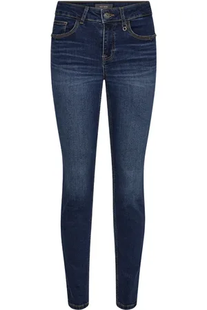 Mos Mosh Embroidered Slim-Fit Dark Jeans