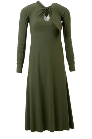 High Midi Dresses, female, , XS, Flared Dress with Round Neck